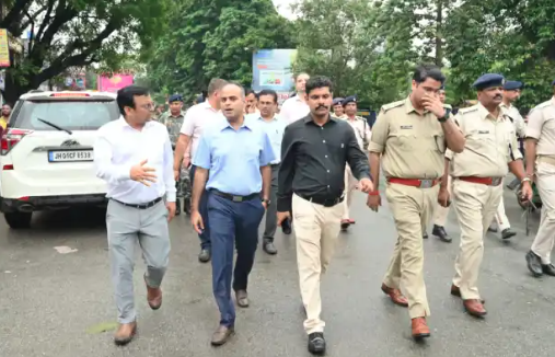 जमशेदपुर के बाजारों में त्योहारी सीजन में अतिक्रमण पर डीसी और एसएसपी की कार्रवाई| जमशेदपुर